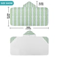 thumbnail image 4 of Yayeee Kids Hooded Towel with Hand Pockets Beach Soft Absorbent Bath Wrap 50 x 23.5 inch, Green Stripe Pattern, 4 of 5