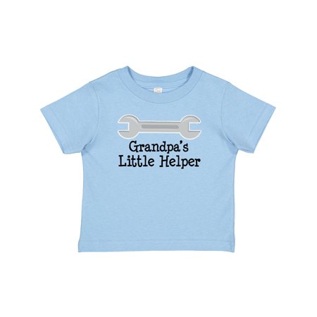 

Inktastic Grandpa s Little Helper Gift Baby Boy or Baby Girl T-Shirt