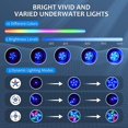thumbnail image 2 of Jinsinto Waterproof Led Pool Light, Ip68 Waterproof Rgb Multicolor Remote Control Pool Light For Bathtub, Aquarium, Pond (2pcs), 2 of 5