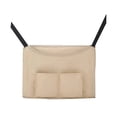 thumbnail image 1 of VALINK Upgraded Leather Car Net Pocket Handbag Holder Multifunction Hanging Storage Bag, 1 of 7