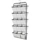 thumbnail image 2 of Zapatero colgante de doble cara con 30 bolsillos grandes y percha giratoria blanco, 2 of 9