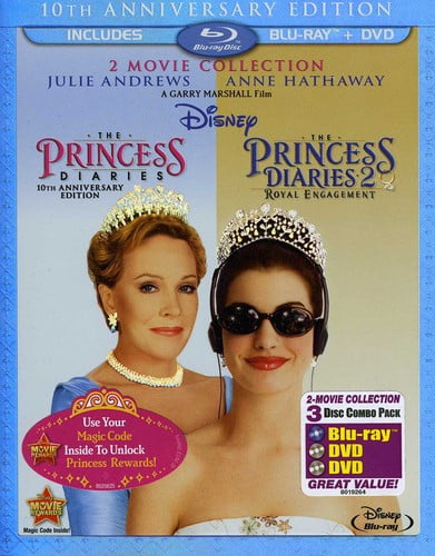 Disney The Princess Diaries: 10th Anniversary Edition 2-Movie Collection (Blu-ray + DVD)