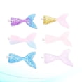 thumbnail image 2 of CIMAXIC mermaid pendant 6PCS Resin Mermaid Gradient Fish Tail Keychain Earrings Necklace Pendant Tail Charm Keychain Key Rings for Backpack Car Phone Jewelry Decoration,1.77"X1.18"X0.2", 2 of 4