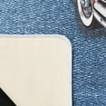 thumbnail image 5 of Safavieh Daytona Emil Novelty Polyester Machine Washable Area Rug, Light Gray/Blue, 4' x 6', 5 of 9