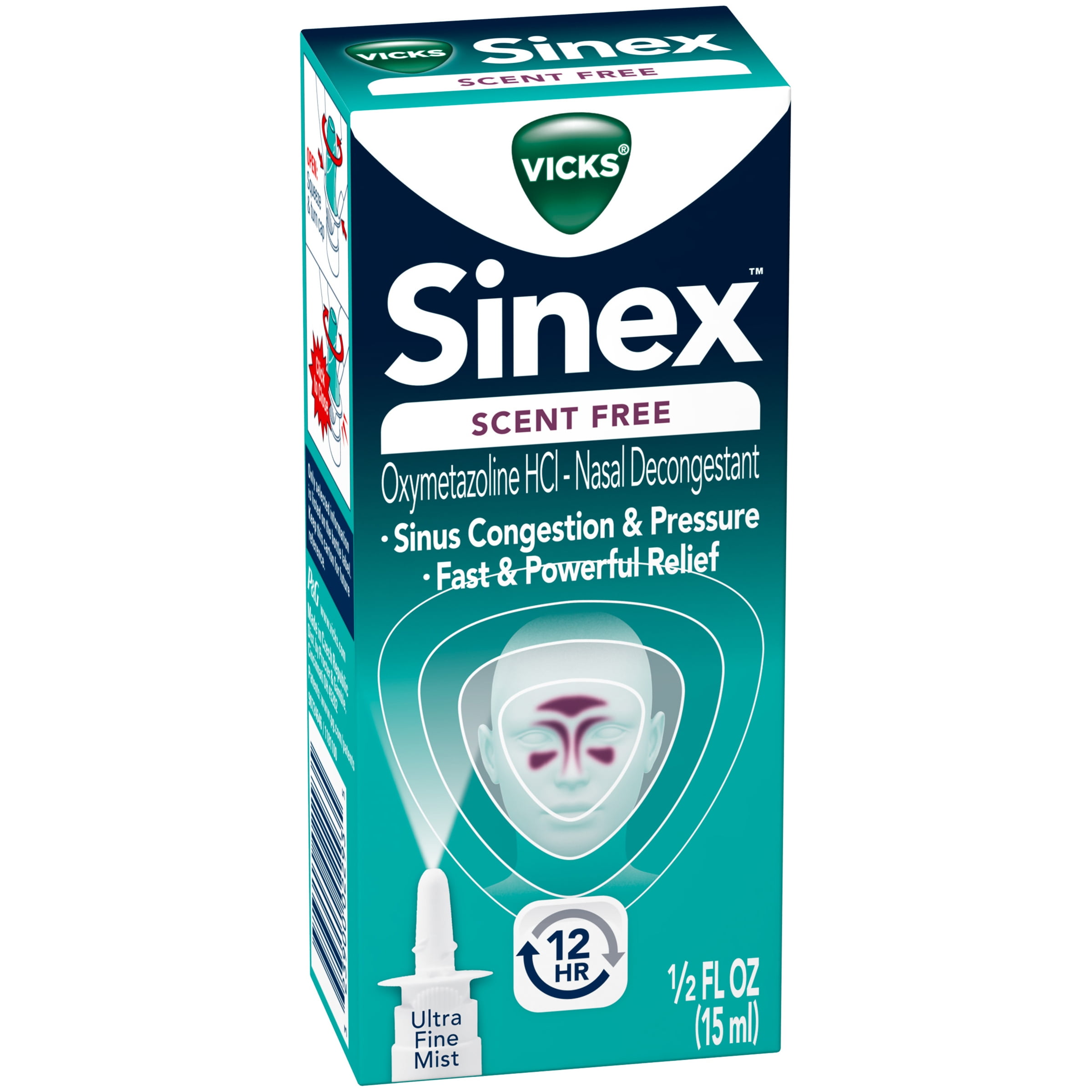 Vicks® Sinex™ Scent Free Nasal Decongestant Ultra Fine Mist 0.5 fl. oz