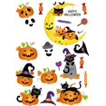thumbnail image 1 of Clearance! Halloween House Pumpkin Bat Double Electrostatic Adhesive Glass Sticker Painting, 1 of 3