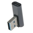 thumbnail image 3 of TONKBEEY Right Angle USB C to USB Adapter 90 Degree USB-C to USB 3.0 Converter Connector for Laptop 10Gbps Data Sync, 3 of 9