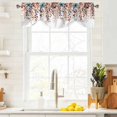 thumbnail image 3 of Brown Eucalyptus Fall Tie Up Valance Curtains for Windows, Kitchen Curtains Window Treatments, Botanical Weeping Leaves Pastoral Short Window Shades Valances for Bedroom Bathroom Cafe 42"x12", 3 of 8