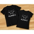 thumbnail image 3 of Gamer Shirts For Dad, Mom & Baby Player 1 2 3 Father Mother Shirts Baby Bodysuit Dad Black XXL / Mom Black M / Baby Black 12M (6-12M), 3 of 7