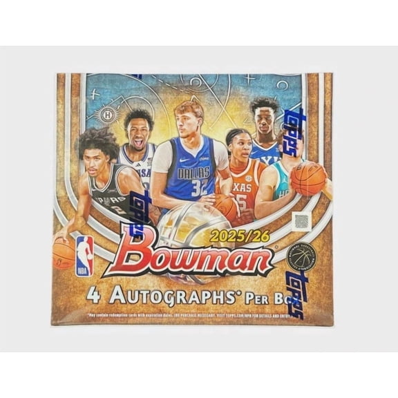 Collectible 2025-26 Bowman Basketball Hobby Jumbo Box