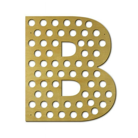 Torched Letter B Beer Cap Holder Wall Mount Display Decor Default Title