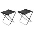 thumbnail image 2 of 2 piezas Taburaces de campamento plegables asiento de pesca resistente al aire libre al aire libre Portable para dibujar jardinería de senderismo en, 2 of 8