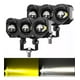 thumbnail image 1 of 2 Pzs Faros Auxiliares Doble Color Led 60w Para Auto Moto, 1 of 8