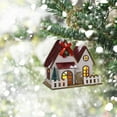 thumbnail image 6 of Christmas Village House Decor - PVC Miniature Holiday House Ornament - 5.12x3.94in Multicolor Resin Christmas Decoration for Tabletop, Shelf, or Gift, 6 of 6