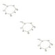 thumbnail image 2 of Minnieouse Tobillera elegante trébol oro plata universal estilo simple accesorio de moda pulseras de tobillo para niñas mujeres plata Type1 NO1, 2 of 6