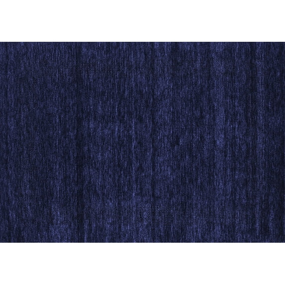 Ahgly Company Indoor Rectangle Abstract Blue Contemporary Area Rugs, 2' x 5'