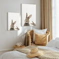 thumbnail image 2 of WFSposter Rabbit Canvas Wall Art Cute Animal Artwork Nursery Bunny Picture Baby Animal Painting Funny Animal Art Print Bunny Rabbit Wall Art Watercolor Nursery Print Bunny Poster for Girls Room, 2 of 7