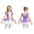 thumbnail image 2 of Aislor Girls Ruffles Sleeve Tutu Xmas Dance Dress Miss Santa Cosplay Gown Purple 6, 2 of 7