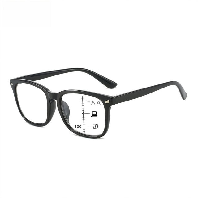 Gafas de presbicia de doble uso con protección contra la luz azul, gafas de lectura con zoom multienfoque progresivo para hombres mayores, gafas de presbicia HD