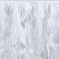 thumbnail image 3 of Efavormart 14ft Enchanting Curly Willow Taffeta Table Skirt for Kitchen Dining Catering Wedding Birthday Party Events - White, 3 of 9