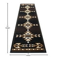 thumbnail image 4 of BizChair Southwest Native, Area Rug, Brown Black Beige Ivory (32 Inch X 10 Feet Runner), 4 of 6