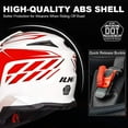 thumbnail image 3 of ILM Adult ATV Motocross Off-Road Street Dirt Bike Full Face Motorcycle Helmet DOT Dual Sports Suits Men Women (XL Red White), 3 of 7