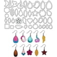 thumbnail image 2 of 1pc 38pcs Earring Cutting Die Geometric Stencils Heart Flower Teardrop Carbon Steel Template for Card Making Decorative Embossing Earring Crafts, 2 of 7