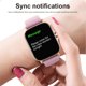 thumbnail image 5 of Hombres Reloj inteligente Digital Bluetooth Compatible con la pantalla Táctil Táctil Reloj de pulsera Fitness Tarifa cardíaca Música Reproductor SmartWatch Electronics Pink Silicone Strap kenally EL005787-02B, 5 of 6