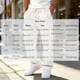 thumbnail image 7 of HomeDM Men's Wide Leg Sweatpants Drawstring Open Bottom Joggers with Pockets Casual Athletic Pants for Gym Workout, 7 of 7