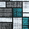 thumbnail image 5 of Flash Furniture Raven Rectangular Contemporary Grey, Turquoise Area Rug, 2' x 11', 5 of 5