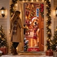 thumbnail image 3 of Christmas Front Door Cover with Elastic Edges, Festive Holiday Door Decorations for Front Door, Xmas Party Home Indoor Outdoor Decor, 3 of 4