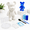 Dark Blue+Blue+White(Easy DIY), variant on Diy Fluid Bearting Kit - Art Pourt Set Full Drip Bears With Stray & Apron For Family Activity Date Night Holiday Gifts 9.05 In Gr
