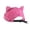 Hot Pink, variant on Retro Washed Cotton Cat‑Ears Brimless Hat Funny Unique Casual Party Daily Wear Street Fashion Beret Cap
