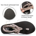 thumbnail image 4 of Needbo Women's Yoga Mat Flip Flops Comfortable Summer Casual Beach Sling Flat Sandals-Brown Size 9, 4 of 8