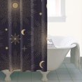 thumbnail image 5 of Gothic Shower Curtain - Dark Celestial Moon & Star Print, Mystical Cosmic Theme Bath Decor, Waterproof Polyester, 36"Wx72"L, Goth Aesthetic Gift, 5 of 5