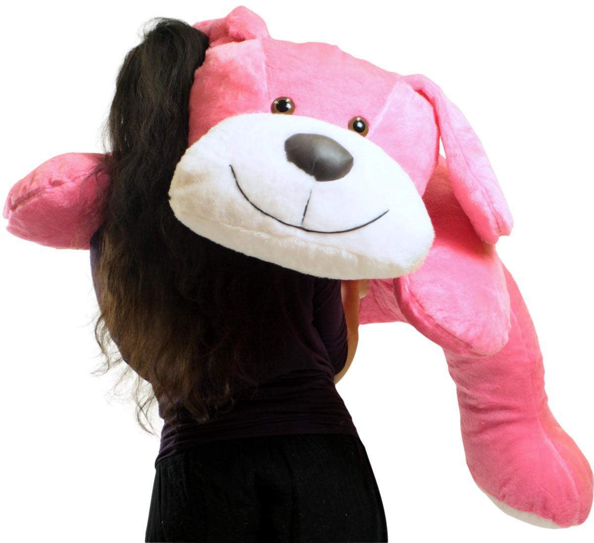 pink puppy stuffed animal