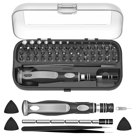 48 in 1 screwdriver bit set,Magnetic Screwdriver Set,mini screwdriver set for Computer, Laptop, iPhone, MacBook, PC, Game Console, Eyeglass(Black)