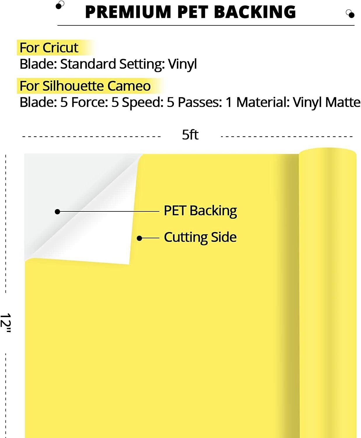HTVRONT Glow in Dark Permanent Vinyl 12 inch x 5 ft Neon Permanent Adhesive Vinyl Roll for Craft CutterFluorescein to Yellow, Size: 30 x 150 cm, Green