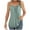 Green, variant on Ohufall Womens Silky Satin Pajama Tops Solid Loose Pleated Cami Pj Shirt Summer Soft Comfy Sleeveless Spaghetti Strap Sleepwear Camisole Undershirt