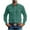Green, variant on DeHolifer Men's Shirts Plus Size Cotton Linen Workout Solid Color Casual Long Sleeve Turndown Collar Blouse Shirts Black 3XL