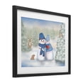 thumbnail image 3 of Stupell Industries Snow In Love Snowman Couple Black Framed Print Under Glass, design by Lynn Kellan, 17 x 21, 3 of 10