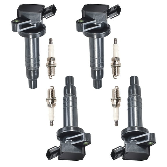 4 Ignition Coils and 4 Iridium Spark Plugs Compatible with 99-08 Toyota Corolla Celica Matrix Replacement for UF247 Fits select: 2006 TOYOTA COROLLA CE/LE, 2007-2008 TOYOTA COROLLA CE/LE/S