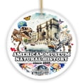 thumbnail image 2 of Artistic American Museum of Natural History Ceramic Ornament, Vintage AMNH New York City History Souvenir, 2 of 6