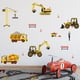 thumbnail image 4 of Pegatinas de pared MACHAO Excavadora PVC Decorativas para habitación de niños, 4 of 5