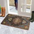 thumbnail image 5 of Boho Vintage Brown Carpet Welcome Door Mat Decorative Doormat Farmhouse Low-Profile Floor Rug Switch Mat for Home Indoor Outdoor Decorations 17 X 30 Inch, 5 of 6