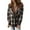 Brown, variant on RYRJJ Womens Oversized Plaid Shacket Jacket Long Sleeve Button Down Sherpa Fleece Lined Hooded Jackets Winter Warm Outerwear Coat(Khaki,S)