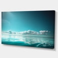 thumbnail image 2 of Blue Sea Horizon and Skyscraper - Large Seashore Canvas Art Print, 2 of 3