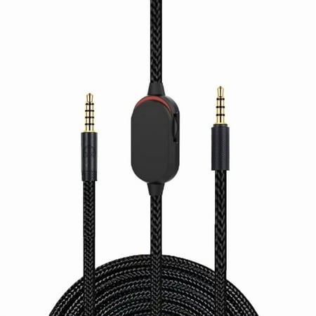 Aux Cord Compatible for Logitech G433 G233 GPRO X Gaming Headsets Cable Wire with Inline Mute and Volume Control