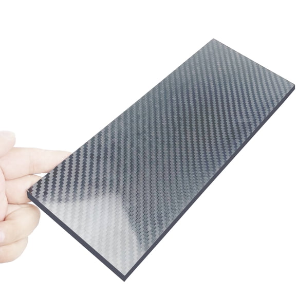 Carbon Fibers Board 3K 100x250mm Lightweight 3K Twill Weave Panel Sheet Replacement For Automotive Customization