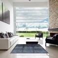 thumbnail image 6 of Ahgly Company Indoor Rectangle Mid-Century Modern SteelBlue Oriental Area Rugs, 3' x 5', 6 of 6